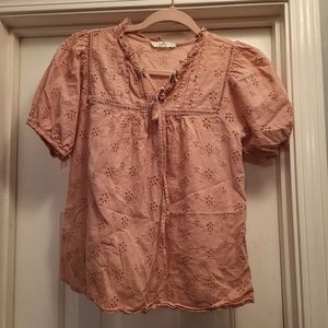 EUC Women's beautiful cotton top size small